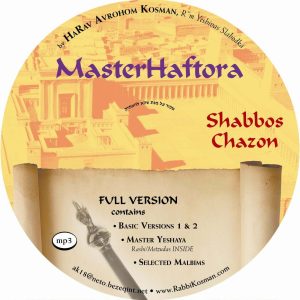 Shabbos Chazon (Parshas Devarim)